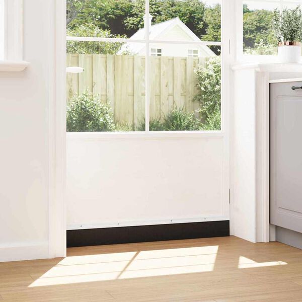 vidaXL Brosses d'&eacute;tanch&eacute;it&eacute; pour porte &agrave; visser 6 pcs Blanc 100 cm