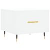 vidaXL Table basse blanc 50x50x40 cm bois d'ing&eacute;nierie