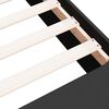 vidaXL Cadre de lit sans matelas noir 135x190 cm