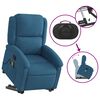 vidaXL Fauteuil de massage inclinable Bleu Velours