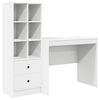 vidaXL Bureau Blanc 135,5 x 50 x 127 cm 2 pc