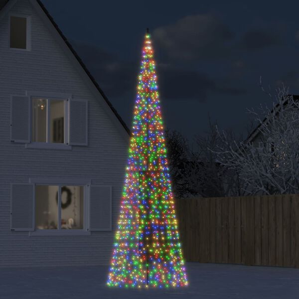 vidaXL Sapin de No&euml;l &agrave; LED 1534 LED color&eacute; 500 cm