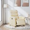 vidaXL Fauteuil inclinable &eacute;lectrique Cr&egrave;me Tissu