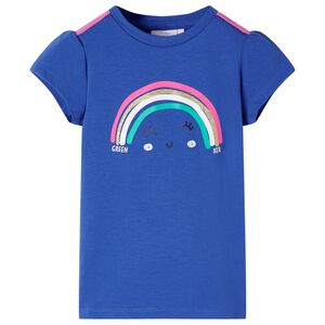 T-shirt pour enfants bleu cobalt 116