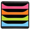 Exacompta Set de tiroirs de bureau Big-Box Harlequin avec 4 tiroirs