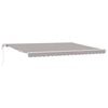 vidaXL Auvent r&eacute;tractable Gris clair 450 &times; 300 cm Tissu et Aluminium