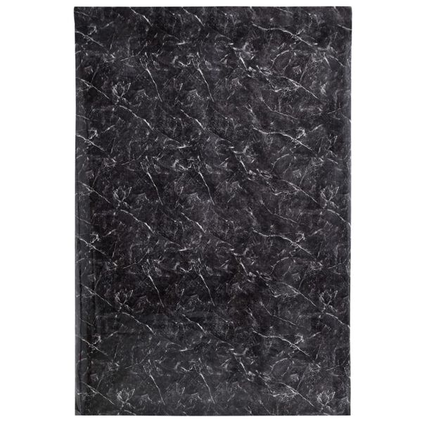 vidaXL Autocollants auto-adh&eacute;sifs pour meuble noir marbr&eacute; 90x500cm PVC