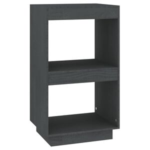 vidaXL Biblioth&egrave;que Gris 40x35x71 cm Bois de pin massif