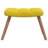 vidaXL Chaise de relaxation avec repose-pied Jaune moutarde Velours