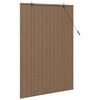 vidaXL Store enrouleur avec des rideaux Marron 100 x 160 cm Bambou