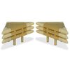 vidaXL Table de chevet 2 pcs 60 x 60 x 40 cm Bambou naturel