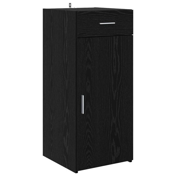 vidaXL Buffet Ch&ecirc;ne noir 42,5 x 40 x 93 cm Bois d'ing&eacute;nierie