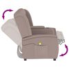 vidaXL Fauteuil de massage inclinable porte-gobelet 4 places taupe