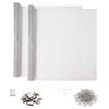 vidaXL Couvercle de puits de lumi&egrave;re avec clips 2 pc 70 x 130 cm