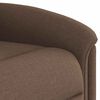 vidaXL Fauteuil inclinable électrique marron tissu