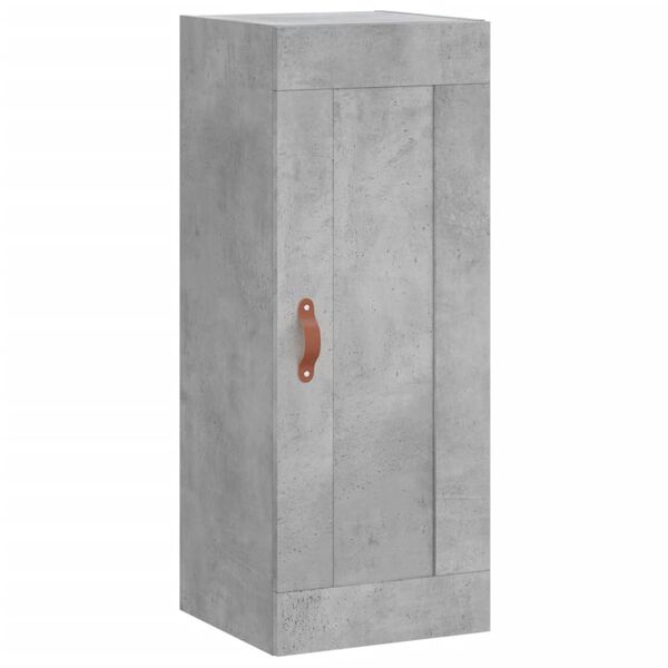 vidaXL Armoire murale gris b&eacute;ton 34,5x34x90 cm bois d'ing&eacute;nierie