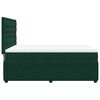 vidaXL Sommier &agrave; lattes de lit et matelas Vert fonc&eacute; 140x190cm Velours