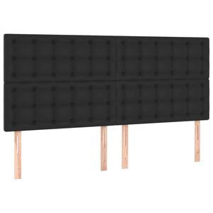 vidaXL T&ecirc;te de lit Noir 160x5x118/128 cm Similicuir