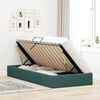 vidaXL Lit de Rangement avec stockage Vert fonc&eacute; 90 x 190 cm Velours
