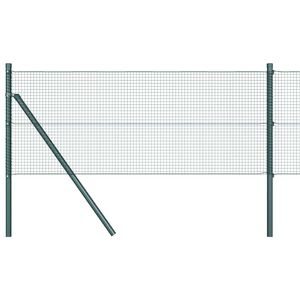 vidaXL Cl&ocirc;ture en fils soud&eacute;s pour fixation au sol 50 x 0,4 m Vert