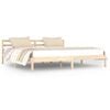 vidaXL Cadre de lit sans matelas bois massif de pin 200x200 cm