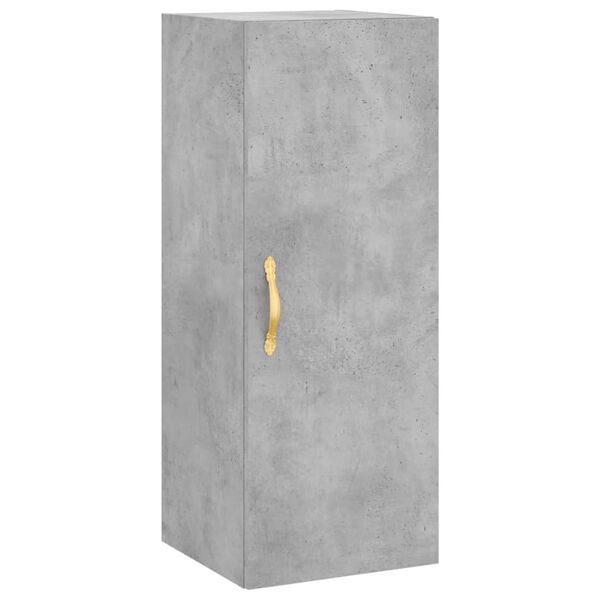 vidaXL Armoire murale gris b&eacute;ton 34,5x34x90 cm