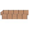 vidaXL Ensemble de Cl&ocirc;ture 11 pc 1830 x 186 cm WPC et Aluminium Marron