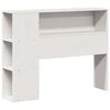 vidaXL Lit biblioth&egrave;que sans matelas blanc 90x200 cm bois massif