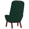 vidaXL Chaise de relaxation Vert foncé Velours