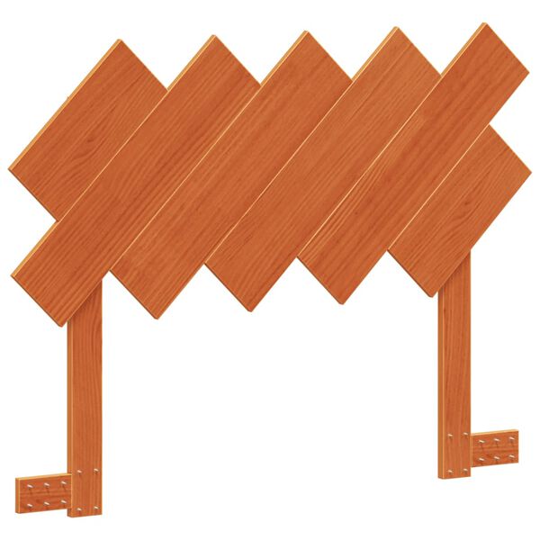 vidaXL T&ecirc;te de lit cire marron 100 cm bois massif de pin