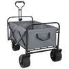 vidaXL Chariot pliant Gris 89 x 63 x 96 cm Acier et polyester Oxford