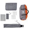 vidaXL Tente de voiture 4 personnes gris et orange imperm&eacute;able