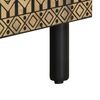 vidaXL Meuble TV noir 105x33,5x46 cm bois massif manguier brut