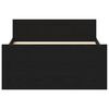 vidaXL Cadre de lit sans matelas ch&ecirc;ne noir 90x200cm bois d'ing&eacute;nierie