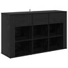 vidaXL Buffet Ch&ecirc;ne noir 100 x 30 x 59,5 cm Bois d'ing&eacute;nierie
