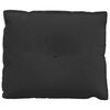 vidaXL Coussin de Dos Noir 60 x 50 cm Tissu en microfibre