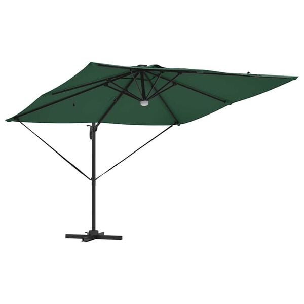 vidaXL Parasol Roma Vert 286 x 284 x 270 cm Aluminium et polyester
