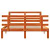 vidaXL Cadre de lit et t&ecirc;te de lit sans matelas cire marron 150x200 cm