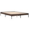 vidaXL Cadre de lit sans matelas ch&ecirc;ne marron 150x200 cm