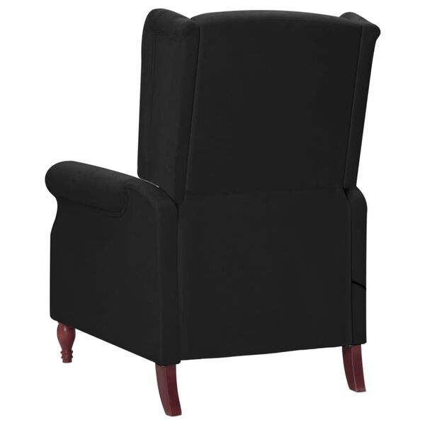 vidaXL Fauteuil de massage inclinable Noir Tissu