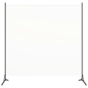 vidaXL Cloison de s&eacute;paration blanc 175x180 cm tissu