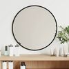 vidaXL Miroir mural Noir &Oslash; 40 cm Rond