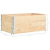 vidaXL Jardinières surélevées 3 pcs 100x150 cm Bois de pin solide
