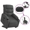 vidaXL Fauteuil inclinable &eacute;lectrique gris fonc&eacute; tissu