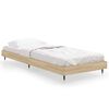 vidaXL Cadre de lit sans matelas ch&ecirc;ne sonoma 75x190 cm