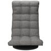vidaXL Chaise de sol pivotante Gris clair Tissu
