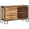 vidaXL Buffet 100x31x60 cm Bois de manguier massif brut