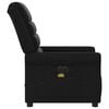 vidaXL Fauteuil de massage inclinable &eacute;lectrique Noir Tissu