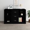 vidaXL Buffet noir 104,5x35,5x67,5 cm bois d'ing&eacute;nierie