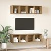 vidaXL Ensemble meuble TV 4 pcs Chêne artisanal 37 x 37 x 72 cm